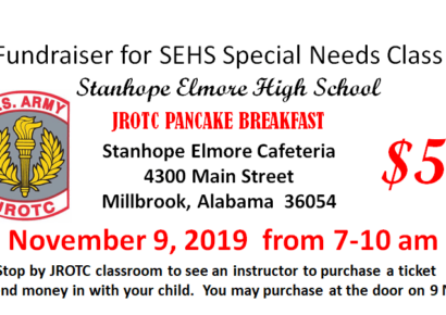 Fundraiser for SEHS Special Needs Class is Nov. 9; JROTC Hosting Pancake Breakfast in Cafeteria