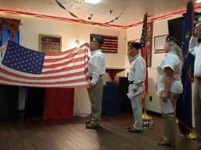 American Legion Post 133 Hosts Flag Retirement Ceremony with Past Commanders