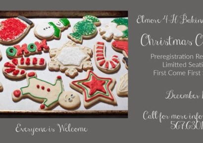 Elmore County 4-H Offers Christmas Cookie Baking Series Dec. 14; Spaces Limited