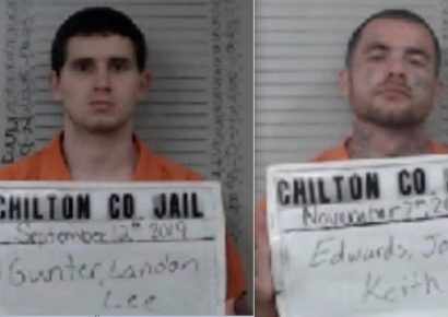Chilton County Sheriff’s Office Seeking Two Escaped Inmates Identified as Landon Gunter, Joseph Edwards