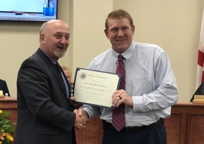 Principal of Wetumpka High School, Robbie Slater, Recognized as District 4 Secondary Principal of the Year