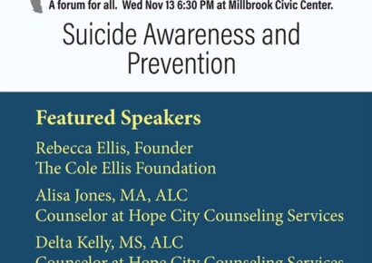 ‘You Matter’ Event Tonight at Millbrook Civic Center Focuses on Suicide Prevention; FREE and open to Public