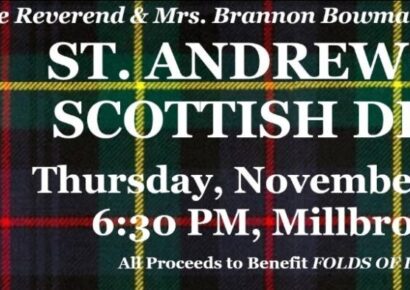 Last Call for St. Andrew’s Supper Tickets! Coming to Millbrook Civic Center Nov. 21 to Benefit Folds of Honor