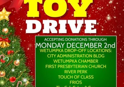 Wetumpka Police, Coosa Queens Team up for Christmas Project; Donations can be Dropped Off through Dec. 2