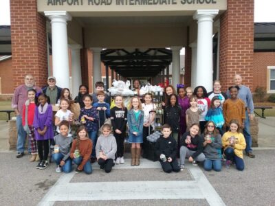 Children from Local Schools Took up Donations of Food for The W.E.L.C.O.M.E. Center Food Pantry During the Holidays.