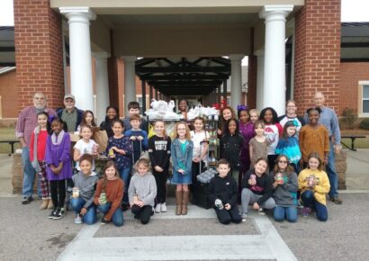 Children from Local Schools Took up Donations of Food for The W.E.L.C.O.M.E. Center Food Pantry During the Holidays.