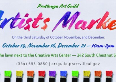 Final Artist Market of the Year coming to Prattauga Art Guild Dec. 21 Just in time for Christmas Shopping