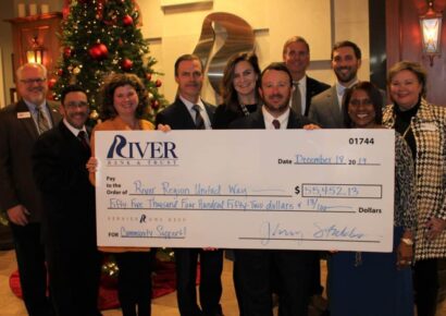 River Bank and Trust’s Contribution to River Region United Way Will Exceed $55,000 This Year