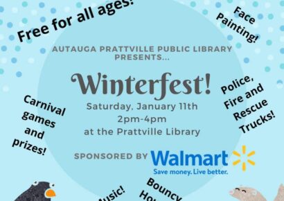 Autauga Prattville Public Library to Kick Off Winter Reading Challenge with ‘WinterFest’ Jan. 11