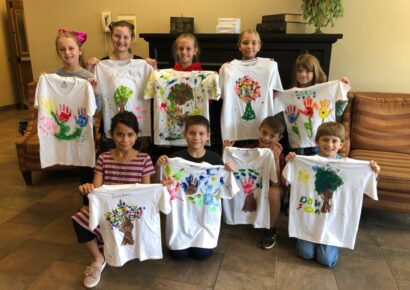 Cotton is King for Academy Days Homeschoolers! Students Handpaint T-Shirts After Studying Cotton Industry