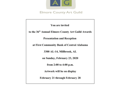Elmore County Art Guild Awards Presentation, Reception is Feb. 23 at First Community in Millbrook