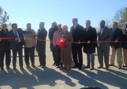 Prattville Officials Celebrate South Industrial Park Road and Bridge Ribbon Cutting