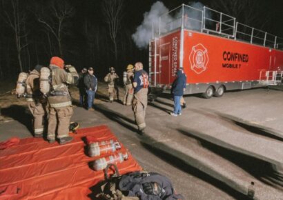 Elmore Fire/Rescue Utilizes Alabama Fire College Confined Space Mobile Training Unit