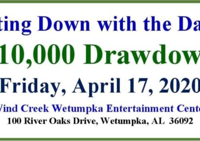 10th Annual ‘Getting Down with the Dawgs’ $10,000 Drawdown will be Friday, April 17 at Wind Creek Entertainment Center