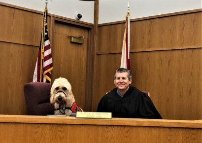 ‘Charlie’ the Service Court Dog Has a New Home with Juvenile Judge Pinkston Thanks to Area Organizations