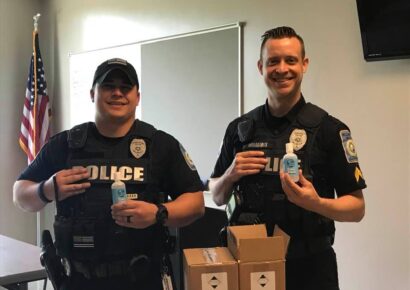 Bo Worthy Promotional Products Helps to Provide Hand Sanitizer to Millbrook Police Department, First Responders