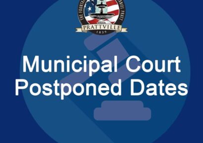 Prattville’s Municipal Court Postponed; See article for New Schedule