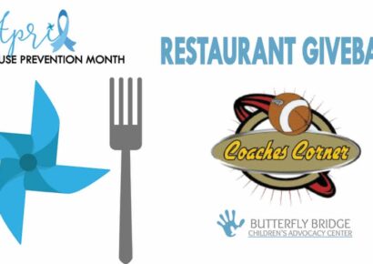 Child Abuse Awareness Month: Coaches Corner to Hold Give Back Day Wednesday to Benefit Butterfly Bridge, CAC Satellite Office of Elmore County