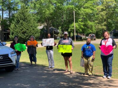 Even Social Distancing Allows for Much Needed Love for SEHS Multi-Need Teachers, Students