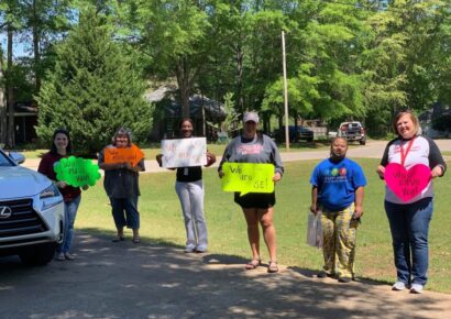 Even Social Distancing Allows for Much Needed Love for SEHS Multi-Need Teachers, Students