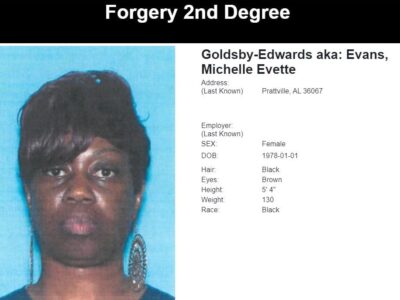 Autauga Sheriff Releases New ‘Most Wanted’ Person; If You Know Her Location, Please contact ACSO