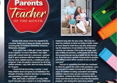 Delk Brooke, of Redland Elementary School, Named River Region Teacher of the Month for June