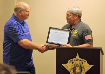 Jeffrey Williams Honored with Life Saving Award After Stopping for Trailer Fire, Waking Resident