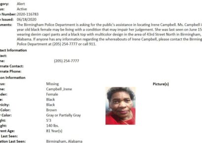 Missing, Endangered: Birmingham Police Seek 83-Year-old Last Seen June 15