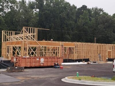 Taco Bell’s Presence in Millbrook is Growing as Workers Put up Framing Today