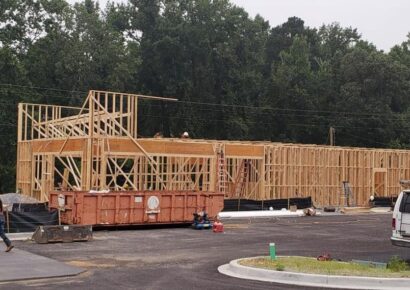 Taco Bell’s Presence in Millbrook is Growing as Workers Put up Framing Today