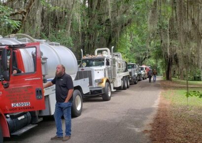 Funeral Procession from The Elms of Coosada to Brookside Funeral Home honors a ‘Wonderful, Giant of a Man’ Brent Bradshaw, of Elmore