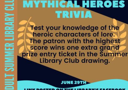 Autauga Prattville Library to Host Online Mythical Heroes Trivia Monday