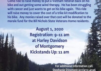 Operation Combat BikeSaver of Tallassee Promoting ‘Return to Wind Therapy Ride’ Aug. 1 to help Local Vietnam Veteran Battling Cancer