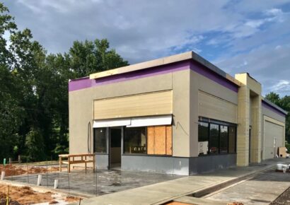 Taco Bell Taking Shape on Highway 14 in Millbrook