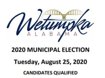 Wetumpka 2020 Municipal Elections: 11 Candidates Qualify For Mayor or Council Positions; Qualifying Closed Today at 5 p.m.