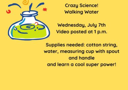 Autauga Prattville Public Library to Host ‘Crazy Science – Walking Water’ July 7; Presented by Bette Cobb, PJHS