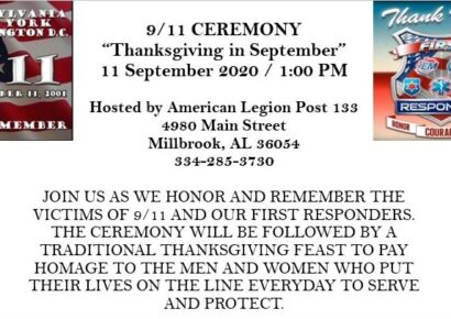 American Legion Post 133 of Millbrook to Host ‘Thanksgiving in September’ to Remember Victims of 9/11, Honor First Responders
