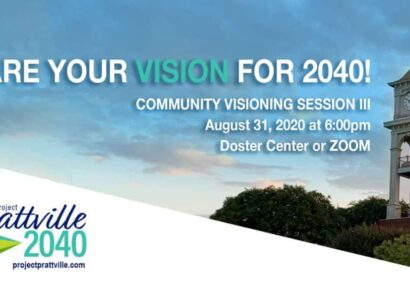 Prattville Community Visioning Session III Coming to Doster Center Aug. 31; Let Your Voice Be heard!