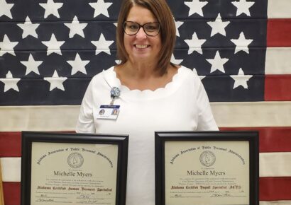 Michelle Myers Designated as Alabama Certified Human Resource Specialist for Prattville Fire Department