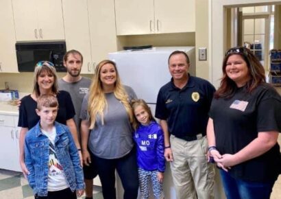 Alabama Backs the Blue: Steele Family Steps Up To Provide New Refrigerator for Wetumpka PD