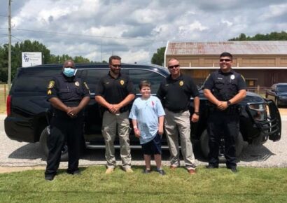 T.J. Beats the Beast! Elmore County First Responders Help Tallassee Boy Celebrate Port Removal, New Beginnings