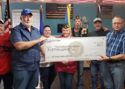 American Legion Post 133 Presents Owasso Foundation of Clanton with $5,000 to Help Homeless Veterans