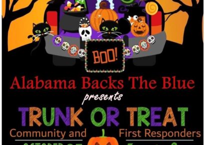Trunk or Treat Event at Coaches Corner Sunday in Wetumpka; Hosted by Alabama Backs the Blue