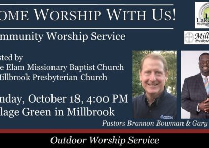 Outdoor Community Worship Service Coming to Millbrook at Village Green Sunday, Oct. 18