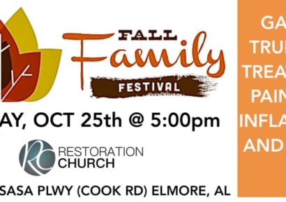 Restoration Church in Elmore to Host Family Fall Festival Oct. 25