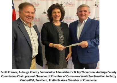 Autauga County and City of Prattville Honor Prattville Area Chamber of Commerce