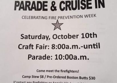 Holtville/Slapout Fire & Rescue Auxiliary Fall Craft Fair, Parade and Cruise In Saturday