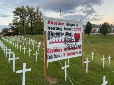‘Cemetery of the Innocent’ Vandalized at Central Baptist Church in Wetumpka