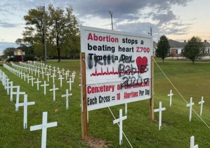 ‘Cemetery of the Innocent’ Vandalized at Central Baptist Church in Wetumpka