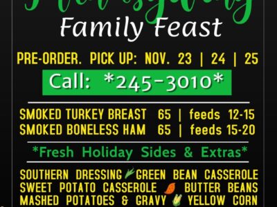 Smokehouse BBQ of Millbrook Can Help With Your Thanksgiving Food Planning